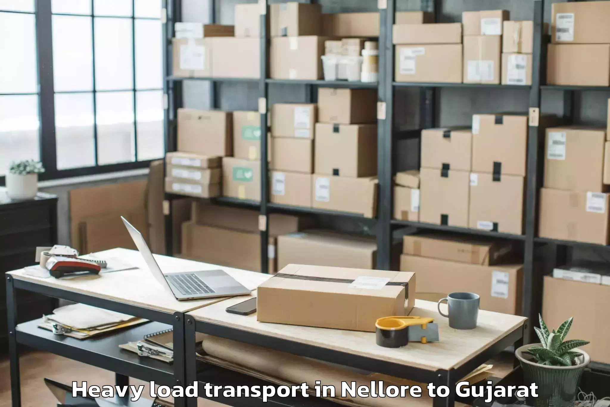 Book Nellore to Gujarat University Ahmedabad Heavy Load Transport Online